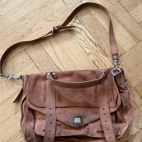 Proenza Schouler Handbags - Proenza Schouler Brown Suede Satchel Bag